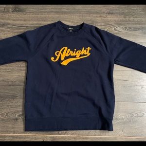 Navy Blue Crew Neck Sweater